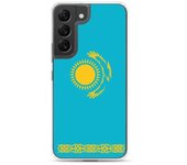 Coque Téléphone - Samsung - Galaxy S22 Ultra - Drapeau Kazakhstan - Souple - Multicolore