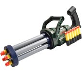 Pistolas de juguete Gatling para niños, pistolas de juguete Gatling para niños, pistolas de juguete giratorias automáticas para niños con modo automático y manual, gran idea para regalo 37*11*12cm verde