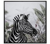 Toile imprimée cadre Zèbre 68 x 68 cm Atmosphera