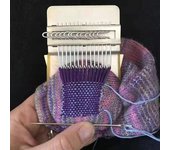 Máquina de trenzado y parches creativa para hacer tú mismo, telar pequeño de madera para tejer a mano, herramienta para coser y tejer