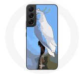 Coque pour Samsung Galaxy S21 FE Cacatoès Perroquets blanc Oiseaux
