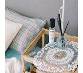 Posavasos de encaje ovalado Retro, mantel de encaje elegante, posavasos de café, tapete de mesa, 1 ud. beige