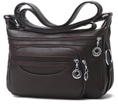 Bolso de mujer, bandolera de piel suave, nuevo bolso para madres de mediana edad, bandolera informal. azul oscuro