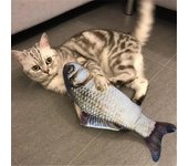 Juguete para gatos, simulación de pez, juguete para gatos, entrenamiento, entretenimiento, pez de peluche, juguete masticable para mascotas, almohada para gatos, MintToy, divertido gato.
