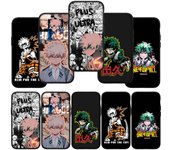 Funda para teléfono My Hero Academia Bakugou Katsuki para iPhone 16, 15, X, XR, Samsung Galaxy S24, S23 Plus, Xiaomi Redmi Note 13, 12, 11 Pro Max, 14, OPPO y Huawei for Redmi 9C aero