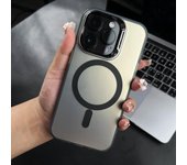 Funda de teléfono de lujo con carga inalámbrica Magsafe mate para iPhone 11 12 13 14 15 Pro Max, carcasa protectora magnética a prueba de golpes For iPhone 12Pro