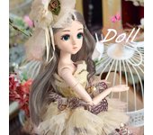 Muñeca elegante BJD de 45CM, juguetes con ropa, juguetes de belleza hechos a mano, muñeco Reborn de silicona, juguete para regalo, novedad de 2021