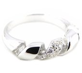 Bague Argent 'Scarlett' blanc 52