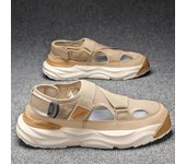 Sandalias de hombre, sandalias de verano para ocio, playa, vacaciones, zapatos para hombre, nuevas zapatillas de deporte para exteriores, sandalias informales cómodas Retro para hombre 39