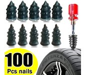 Clavos para reparación de pinchazos de neumáticos para coches, motocicletas, scooters y bicicletas, juego de clavos de goma y metal para reparación de neumáticos de vacío, accesorios para neumáticos de coche.
