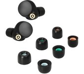 kwmobile - 6 tapones de repuesto para auriculares Sony, color negro, talla WF-1000XM4 (tallas S/M/L) negro