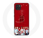 Coque pour Samsung Galaxy A03 BTS Bangtan Garçons Fond Rouge Cadeau de Noël 2023