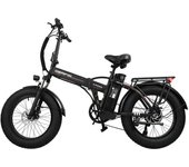 Bicicleta eléctrica BLJ de aleación de aluminio de 1000 W, bicicleta eléctrica de 20 pulgadas con placa de nieve y bola eléctrica, batería de litio de 48 V y 13 Ah. negro