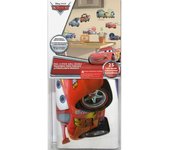 ROOMMATES Juego de 26 pegatinas reposicionables de DISNEY CARS 2 Rayo McQueen 4 hojas de 10,1 x 44,1 cm