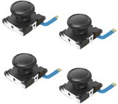Joystick de repuesto Veanic Drift Fix Analog Thumbstick para Nintendo Switch Lite, paquete de 4 Joy-Con Switch/Switch OLED/controlador Nintendo Joy-Con negro