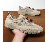 Zapatos casuales de verano para hombres Zapatos de malla transpirables Zapatillas de deporte 39