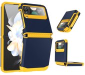 Funda protectora a prueba de golpes para Samsung Z Flip 6, Flip 5, Flip6, Galaxy Z Flip 4 y 3, carcasa trasera resistente de doble capa. For Z Flip 6 negro
