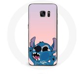 Coque pour Samsung Galaxy S6 edge Stitch le Nez en l'air fond rose
