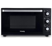 H.Koenig FO30 Horno Electrico SobreMesa, 30L, 1500W, 6 Modos de Coccion,Luz Interior,Temperatura hasta 230 C, Tiempo hasta 90Min, Ac Inoxidable, Negro