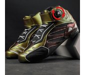 Zapatos de montar Botas de motociclismo para hombre Botas de moto de cross country Botas de equipo de caballería de carreras 36 azul