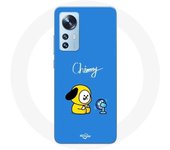 Coque pour Xiaomi Mi 12 / 12X Bangtan BTS BT21 Chimmy Jimin Fond Bleu