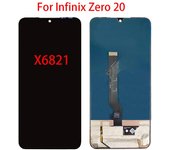 (TFT) Pantalla LCD para Infinix Zero 20 Pantalla LCD Pantalla táctil Digitalizador Reemplazo de ensamblaje completo negro