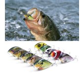 Señuelo de pesca de 2,8 pulgadas/0,5 oz, cebo duro biónico con anzuelo triple, Crankbait de hundimiento Artificial realista 04 varios colores