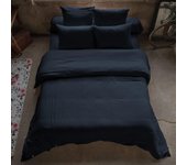 Housse de couette 240x260 cm en Gaze de coton Minuit 240 x 260 cm azul