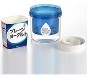 Filtro de yogur Filtro de leche reutilizable Máquina de yogur casera antigua Caja de filtro rápido de suero Filtro de humedad de queso Herramientas de cocina para alimentos azul