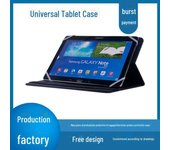 Funda de cuero PU impermeable de 12 pulgadas para tabletas iPad y Huawei: anticaídas, transfronteriza, ajuste universal. 7-8 inches negro