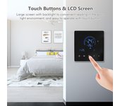 Controlador de temperatura inteligente del termostato WiFi para equipos de calefacción eléctrica pantalla LCD 2