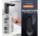 Bomba de botella de agua Dispensador de agua eléctrico portátil Carga USB 2 modos de trabajo 5 galones automático negro