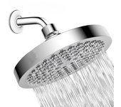 Cabezal de ducha de 6 pulgadas, cabezal de ducha presurizado, cabezal de ducha totalmente galvanizado, parte superior, baño, caseta de baño 6 inch