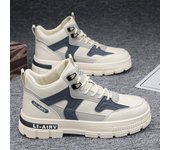Botas Martin para hombre, nuevas botas altas de primavera 2025, informales, de verano, para jóvenes, pequeñas botas blancas de caña media con aumento de altura. 39