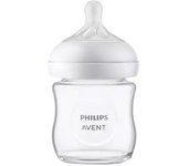 Biberón Natural Response 3.0 Vidrio 120ml - Avent - Tetina Imitando la Forma del Seno - Antigoteo