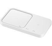 Samsung Wireless Charger Duo Pad 2-in-1, 15W EP-P5400 with Travel charger (25W) + USB cable, White (EP-P5400TWEGEU)
