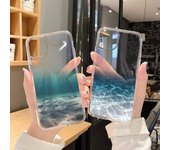 Funda de teléfono con ondas de agua de mar transparente para iPhone 6 7 8 11 12 13 s mini pro X XS XR MAX Plus SE funda iphone xs