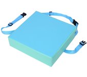 1 cojín elevador ajustable para silla de comedor, asiento para trona para niños (Superficie superior azul)