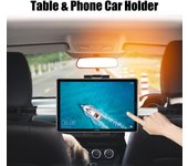 Soporte de montaje para reposacabezas trasero de asiento de coche, accesorio para iPad Pro de 12,9 pulgadas, soporte para tableta, soporte para teléfono, almohada trasera para coche K20+T26-2