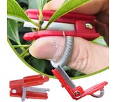 Cuchillo multifunción para pulgar, podadora de jardín, dispositivo de recolección de frutas, herramienta de hoja de fruta segura, anillos de hoja de corte, Protector de dedo rojo