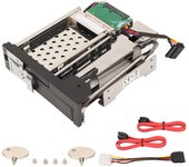 Bandeja para disco duro SATA de doble bahía, excelente disipación del calor, bandeja para disco duro interno SATA de 2,5  y 3,5