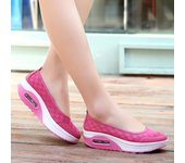 Zapatillas de plataforma de moda para mujer 2024, zapatos casuales transpirables para mujer, zapatos de cuña sin cordones para exteriores, zapatos de trabajo de enfermera antideslizantes para mujer. 35 blanco