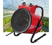 Calentador eléctrico Industrial de 220V y 3000W, ventilador calefactor comercial ajustable, soplador de aire para taller, aparatos de calefacción para espacio y garaje