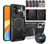 Funda protectora para OPPO A60 A79 A18 A38 A58 A78 A98 5G A17 A57 A57S Funda con soporte para lente de protección a prueba de golpes Funda Coque Capa OPPO A79 5G negro