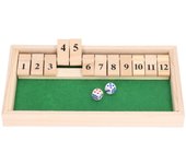 Juego de mesa de dados portátil para fiestas, divertido juego de madera con 12 números, fichas giratorias, juguete para bares, karaokes, casas de té
