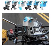 Soporte para teléfono con visera solar en forma de casco para bicicleta, motocicleta, soporte giratorio para GPS, anticaídas y elástico para teléfonos móviles.