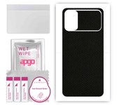 apgo Protective Skin Sticker for the back compatible with Xiaomi Poco M3, Wrap Film, Foil, Vinyl - Pattern Matrix