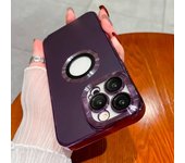 Protector de lente a prueba de golpes, funda de teléfono chapada para Iphone 14, 13, 12, 11 Pro Max, 14 Plus, 11, parachoques con logotipo, funda trasera para chica de negocios For iPhone 12Pro Max