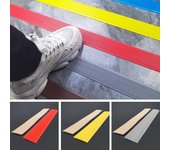 Tiras antideslizantes para escaleras, autoadhesivas, para escalones de escaleras 3cm rojo
