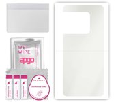 apgo MATTE Protective Skin Sticker for the back compatible with OnePlus 10 Pro Extreme Edition, Wrap Film, Hydrogel Film, Flexible, Soft TPU with posi
